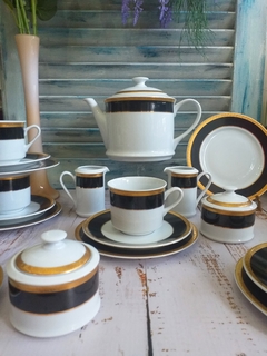 Juego de té en porcelana Checoslovaca - tienda online