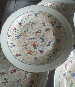 9 platos hondos en porcelana Francesa - Vajilla Boutique