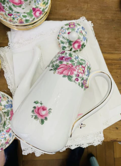 Cafetera porcelana Inglesa Crown Staffordshire - comprar online