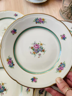 Plato postre o lunch porcelana Italiana - comprar online