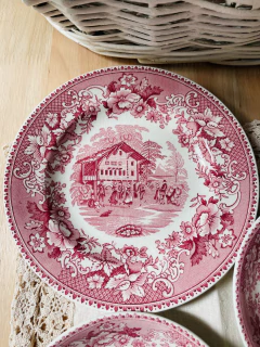 Plato de postre Hughes & Son England - comprar online