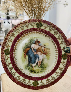 Plato tamaño postre de porcelana Alemana - comprar online