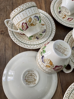 6 pocillos de café Woods Burslem England - tienda online