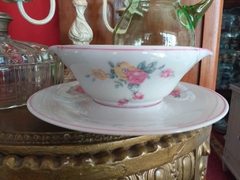 Salsera con presentoire de porcelana Limoges France 