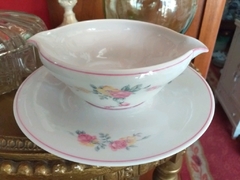 Salsera con presentoire de porcelana Limoges France  - comprar online