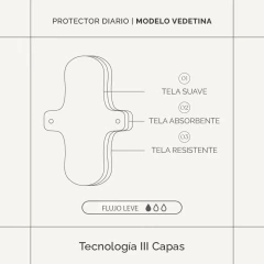PROTECTOR DIARIO VEDETINA X 3 (BLANCO) en internet