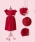 VESTIDO NINA LINHO VERMELHO