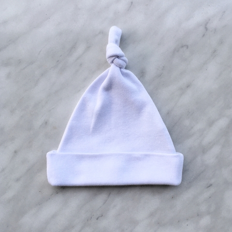 Gorro con nudito | Blanco
