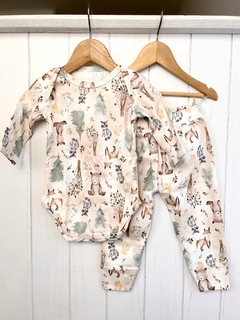 CONJUNTO BODY Y PANTALÓN ALGODÓN PIMA | BOSQUECITO - comprar online