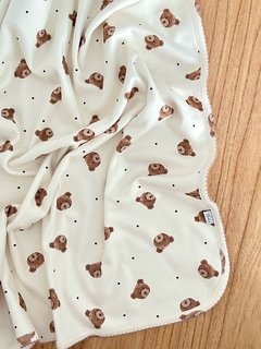 Mantita recibidora algodón pima | Baby bear - comprar online