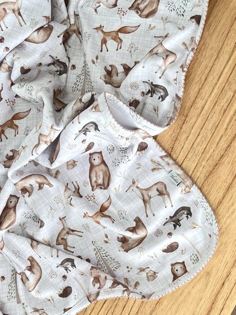 Mantita recibidora algodón pima | In the woods - comprar online