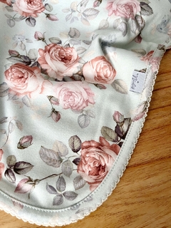 Premium Baby box algodón pima | Aqua flowers
