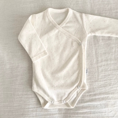BODY CRUZADO ALGODÓN PIMA | PINTITAS ROSA - Nichis Bebés