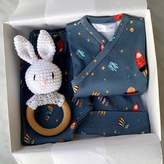 KIT DE NACIMIENTO ALGODÓN PIMA | ROCKET BLUE