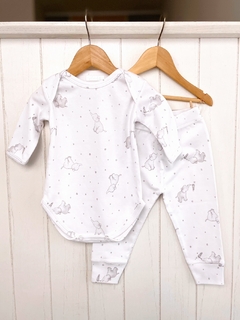 CONJUNTO BODY Y PANTALÓN ALGODÓN PIMA | ELEFANTES