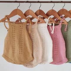 BODY TEJIDO CALADO | BEIGE - comprar online