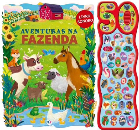 Livro sonoro - Aventuras na Fazenda 50 sons - comprar online
