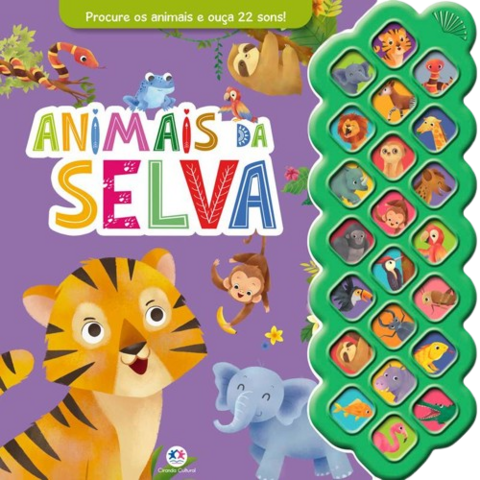 Livro Sonoro Animais da Selva - 22 Sons - comprar online