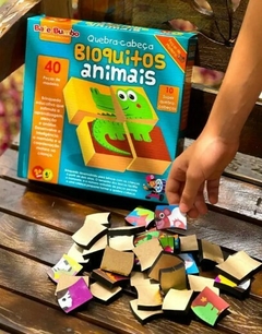 Quebra-cabeça bloquito animais - quebra-cabeça animais