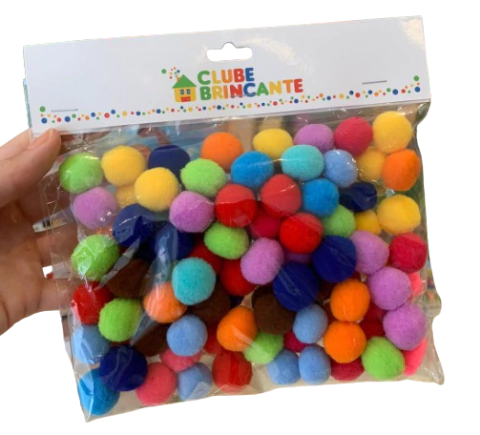Kit de pompons médios