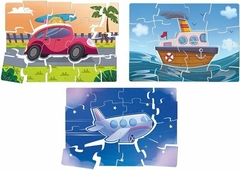 Quebra-cabeça cabeça meios de transporte - comprar online