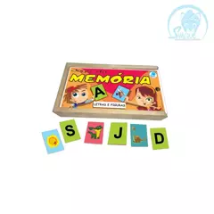 Jogo de memória letras e figuras - Ekko Brinquedos Educativos