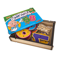 Jogo Números e quantidades com pinos - Jogo números com pinos - Jogo números