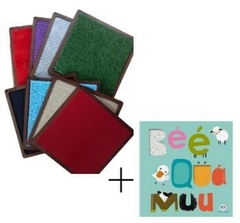 COMBO kit textura tátil big + livro sensorial Bée Quac Muu