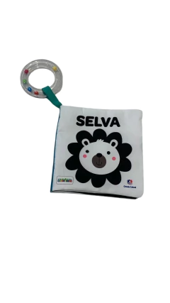 Livro de pano com contraste - Selva na internet