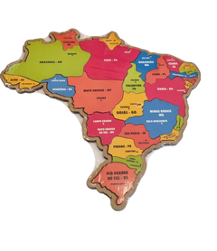 Mapa do Brasil Gigante - Estados e Capitais - comprar online