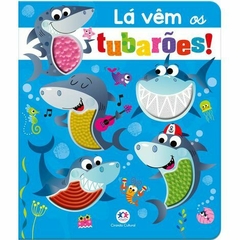 Livro - Toque e sinta - Lá vem os tubarões