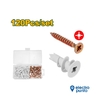 PACK TORNILLO C/TARUGO PUNTA AGUJA P/DURLOCK 120 piezas - JADEVER