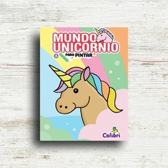 Mundo unicornio para pintar