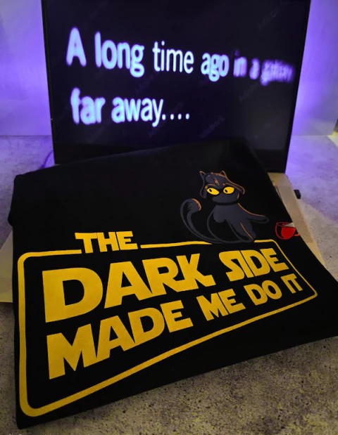 Remera unisex Dark Side Cat - comprar online