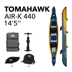 Kayak Inflable Aquamarina Tomahawk - 2 Personas