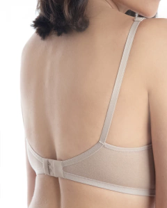 Kit 2 Sutiãs Base com Bojo e Sem Aro em Algodão na internet