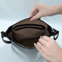 BOLSA EM COURO CROCO MARSALA REF. 1224 - Kalinka Store