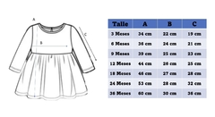 Vestido Bosque Azul - tienda online