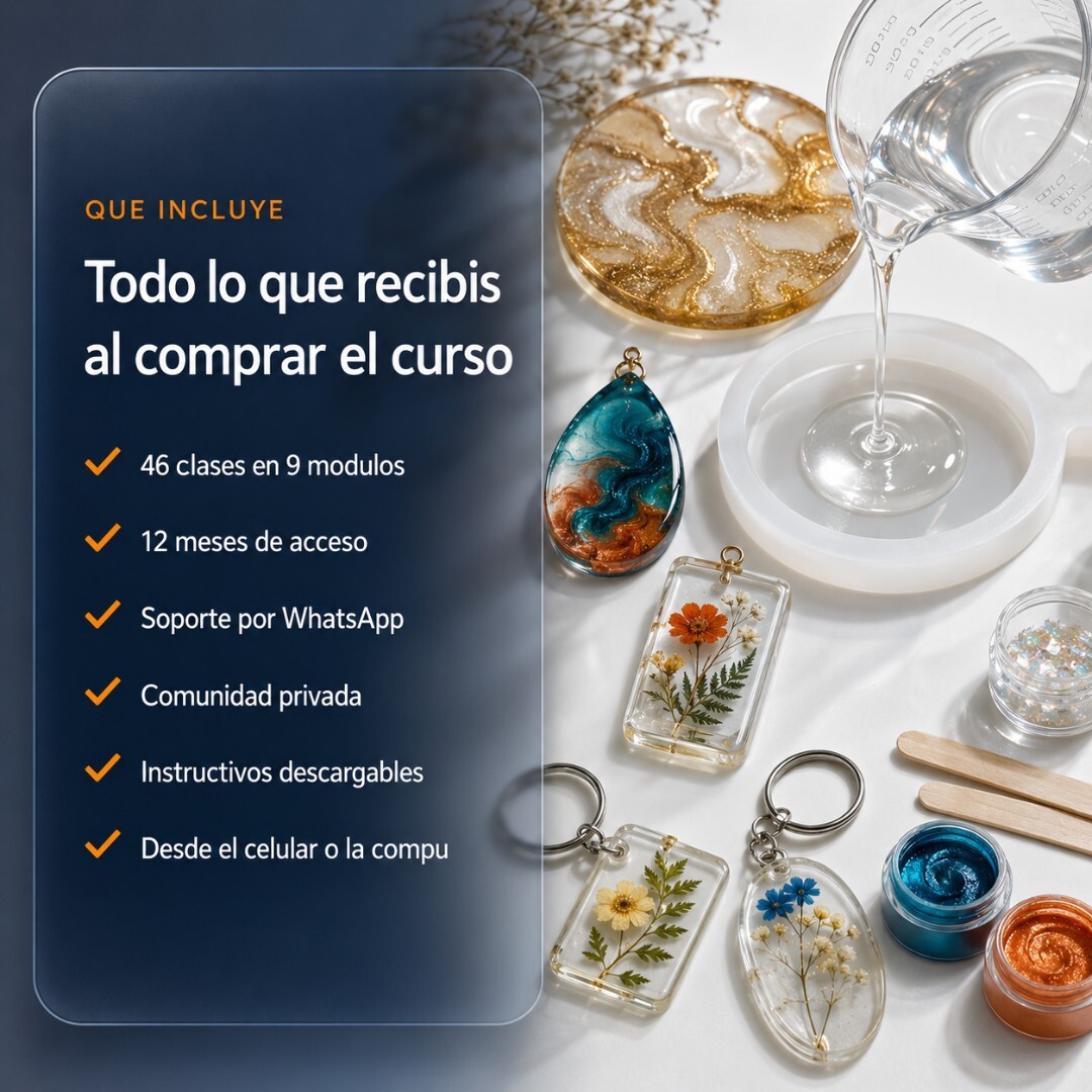 Todo lo que recib&iacute;s al comprar el curso