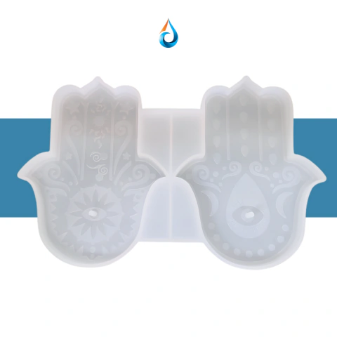 Molde Silicona Mano de Fátima Doble - Portasahumerios Decorativos Originales