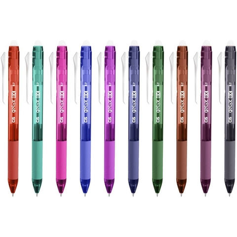 Caneta Esferográfica Retrátil Apagável Gelyx Ex 0,7mm – Cores Variadas-Cis