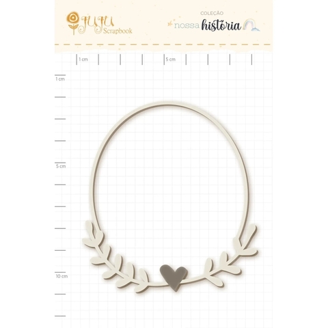 Enfeite Off-White Guirlanda - Colecao Nossa Historia - Juju Scrapbook