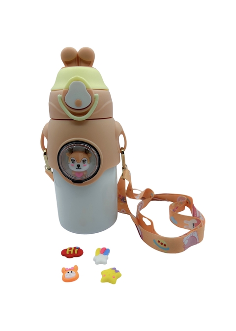 Garrafa Térmica Bichinhos Kawaii 500ml com canudo acoplado