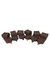 Kit 6 Marca texto Chocolate