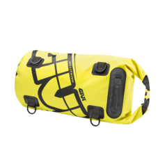 BOLSO SILLIN CILINDRICA WATERPROOF 30 LTS - GRAFICA AMARILLO FLUOR