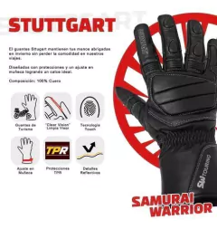 GUANTES SAMURAI STUTTGART NEGRO LARGO R.PVC en internet