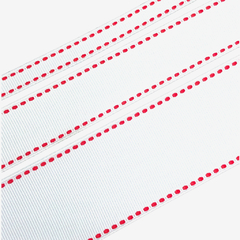 fita yama pespontada 10m 029 white com vermelho