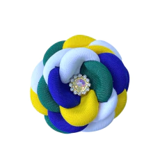 aplique flor em tecido cores do brasil - 3277 - ZIGG ZAGG EXPRESS