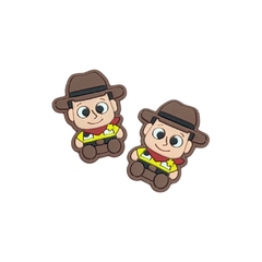 aplique emborrachado xerife woody 45mm 2und - 5109