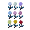 aplique bordado flor com caule 25mm 2und - 6109